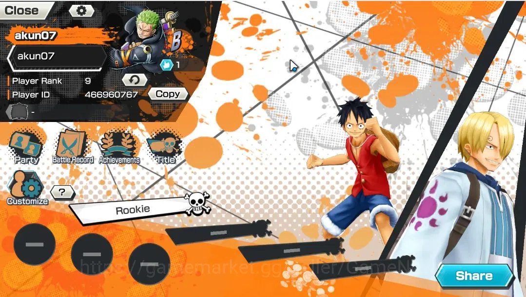 One Piece Bounty Rush Accounts Global|1 EX|Egghead Roronoa Zoro|Rank 9|Android On image 3