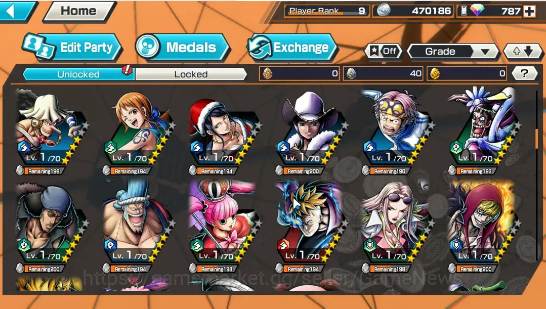 One Piece Bounty Rush Accounts Global|1 EX|Egghead Roronoa Zoro|Rank 9|Android On image 7