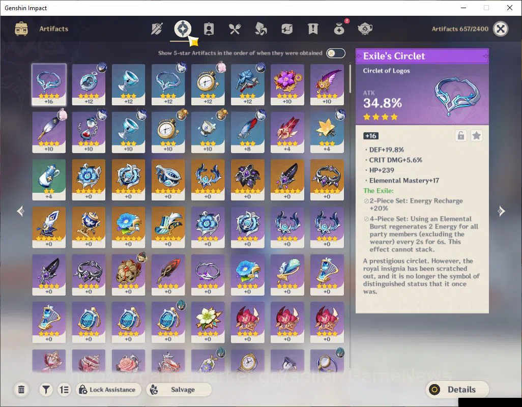 Genshin Impact Accounts ASIA|AR 47|2 Limited+20(*4Character)|FLins,Furina| image 11