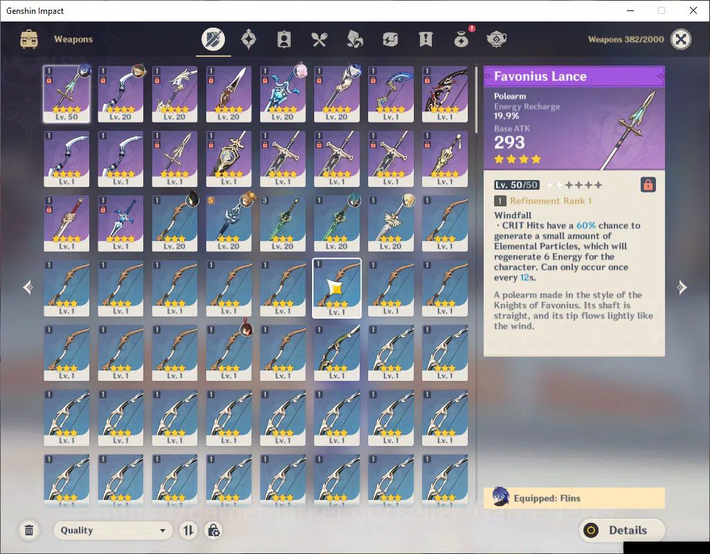 Genshin Impact Accounts ASIA|AR 47|2 Limited+20(*4Character)|FLins,Furina| image 12
