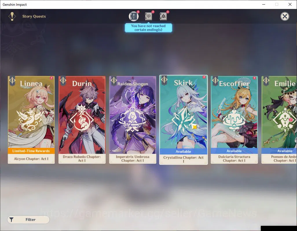 Genshin Impact Accounts ASIA|AR 47|2 Limited+20(*4Character)|FLins,Furina| image 5