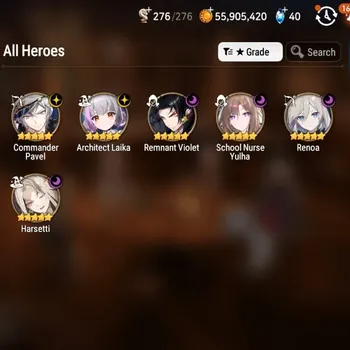Epic Seven Accounts High-End Global UnVerif|NewEraA| 6 ML (Har Setti,School Nurse Yulha,Renoa,etc)+Haru+Art,Estelle,AS