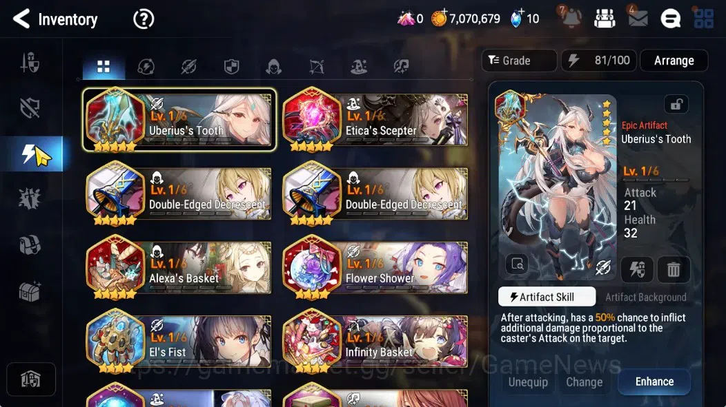 Epic Seven Accounts GLOBAL Unverif|New Era|2 ML(RhiannaLuciella,Abyssa image 12