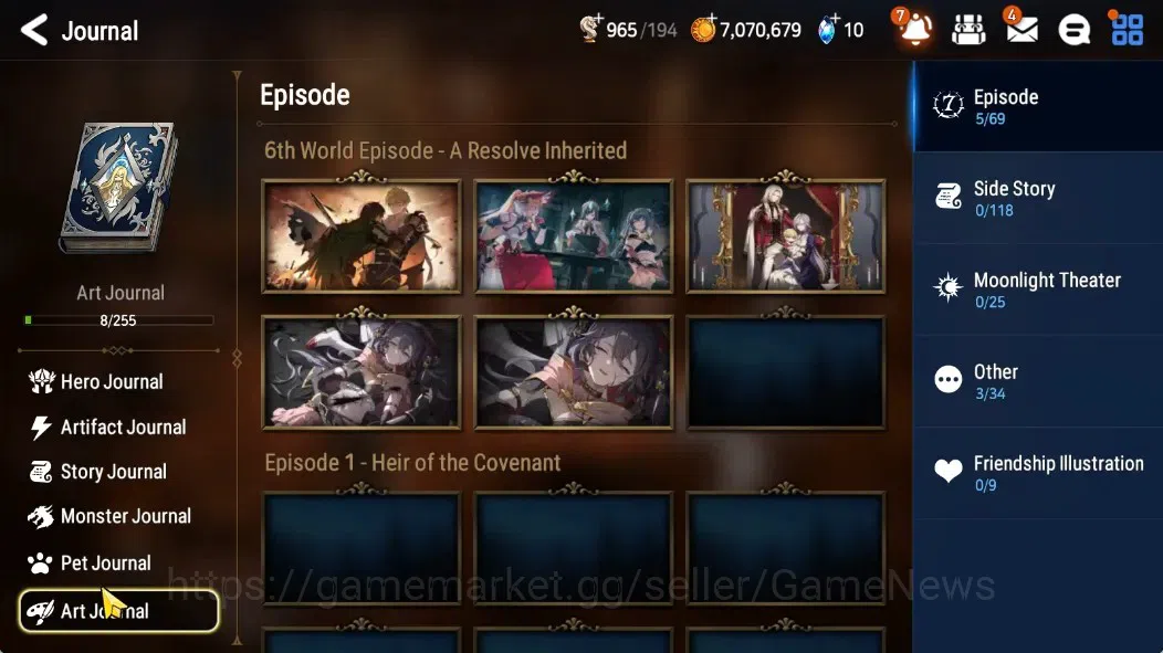 Epic Seven Accounts GLOBAL Unverif|New Era|2 ML(RhiannaLuciella,Abyssa image 18