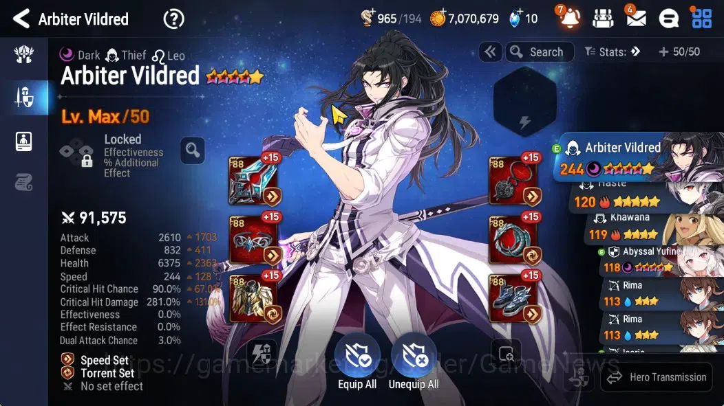 Epic Seven Accounts GLOBAL Unverif|New Era|2 ML(RhiannaLuciella,Abyssa image 19