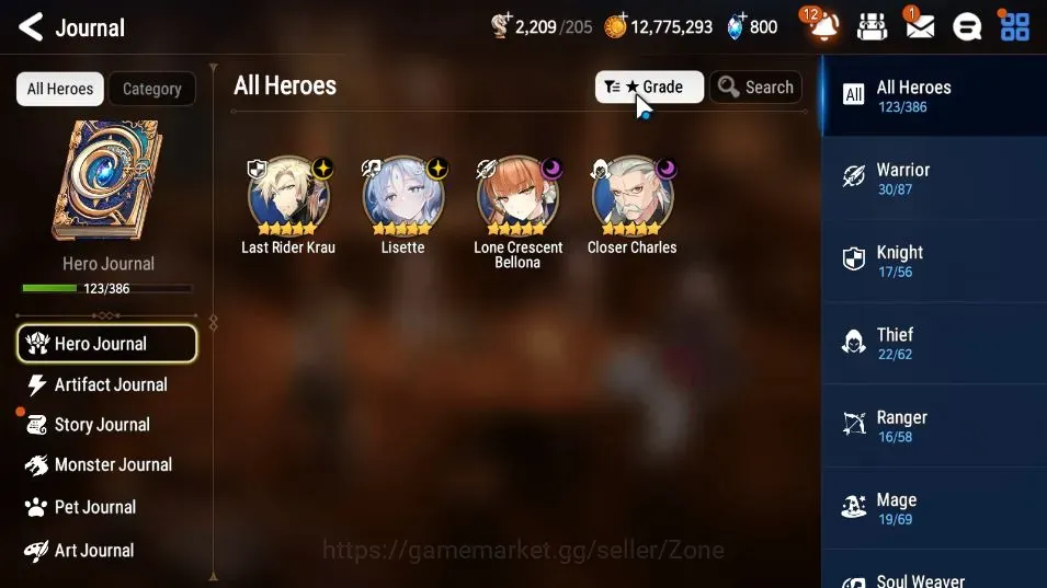 Epic Seven Accounts Starter Global Unverif|Fresh Starter|4ML(LR Krau,Lisette,C.Charles,LC Bellona)|Theater Locked|PoH+Bless 1