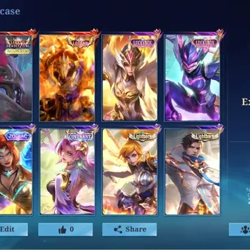 Mobile Legends: Bang Bang Accounts Collector Global|331 Skin|Expert|LEGEND Alpha Johnson,Luckybox Freya Karrie,Zodiac