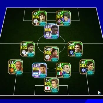 eFootball Accounts Legends & Iconic Players Android|Power 3212|25 Epic Johan Cruyff,Fabio Cannavaro,Gabriel Batistuta,L