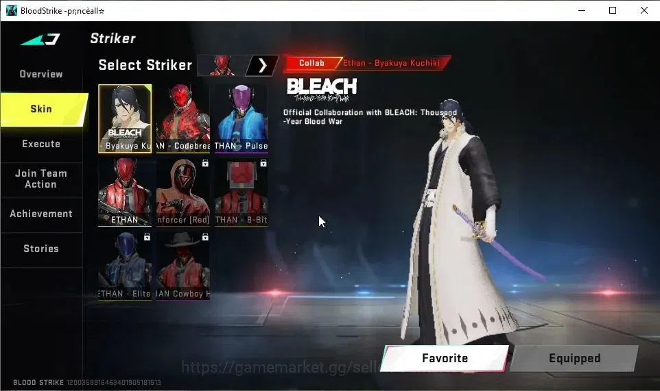 Blood Strike Accounts ASIA|ETERNAL DEagle-Scorpius|Collab BLEACH[QBZ95-H image 3