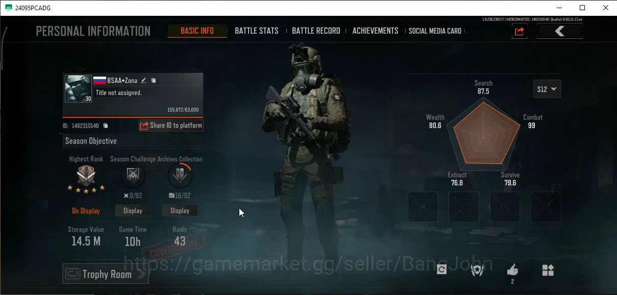 Arena Breakout Accounts MOBILE Lv30|SV 14,5M|CV 11M|GM AK-12,SS SCAR-L,Cer image 11