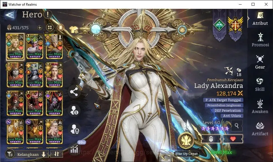 Watcher of Realms Accounts GLOBAL 60x|13M Power|8K Gems+Many Skin|17 Lord[Val image 16