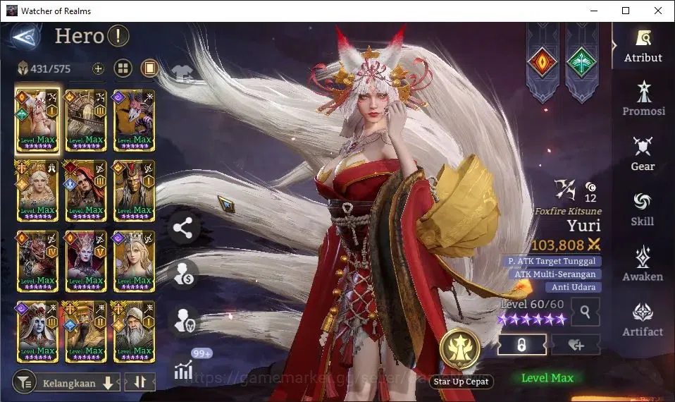 Watcher of Realms Accounts GLOBAL 60x|13M Power|8K Gems+Many Skin|17 Lord[Val image 19