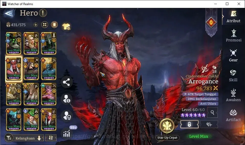 Watcher of Realms Accounts GLOBAL 60x|13M Power|8K Gems+Many Skin|17 Lord[Val image 20