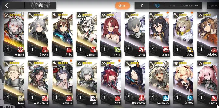 Arknights Accounts Lv 24|53 OP + 1 Skin| Starter | Wis'adel + 75520 O image 4