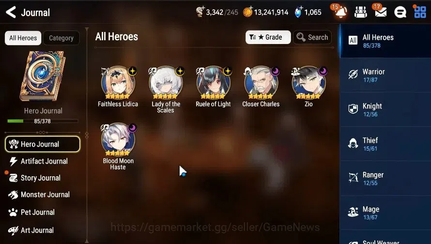 Epic Seven Accounts GLOBAL|UnVerif|6 ML(LOTScales,RoLight,Zio,BMHaste, image 4