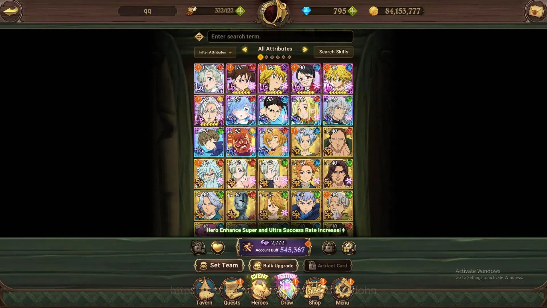 The Seven Deadly Sins: Grand Cross Accounts Global | 545,567 Power | 795 DM | LR Elizabeth 1/6 image 5