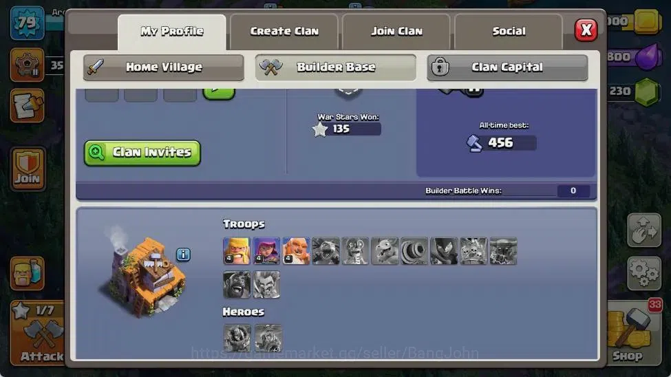 Clash of Clans Accounts Global | TH 16-BH 4 | LVL 79 | HH 8 | AQ 41 ,MP 16 image 13