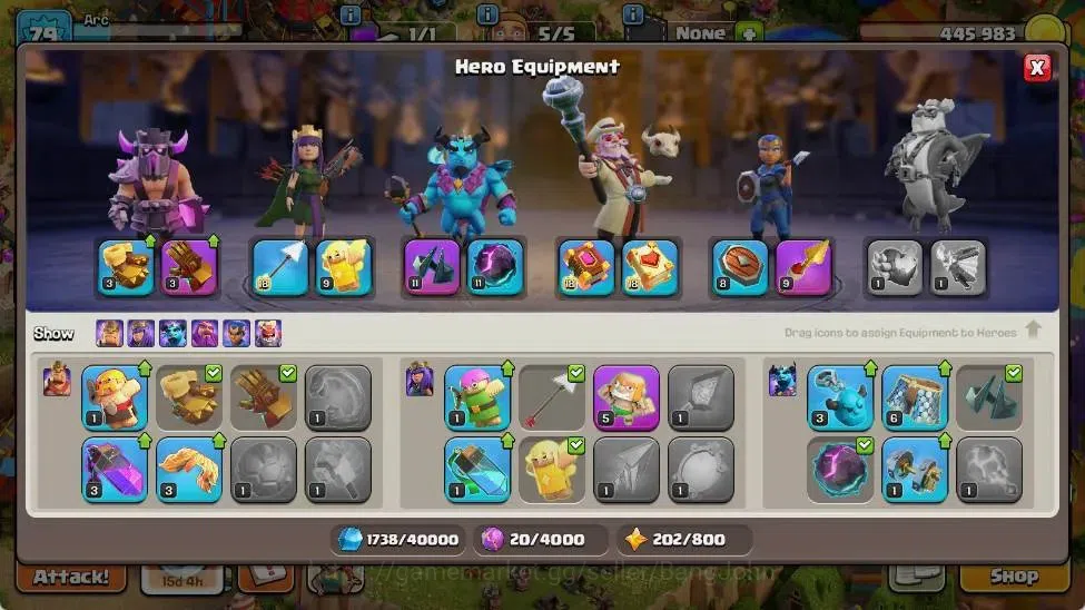 Clash of Clans Accounts Global | TH 16-BH 4 | LVL 79 | HH 8 | AQ 41 ,MP 16 image 7