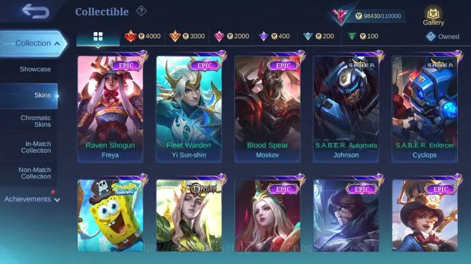 Mobile Legends: Bang Bang Accounts Global|Skin 308|Exalted|Aspirant Layla+Angela,PRIM image 10