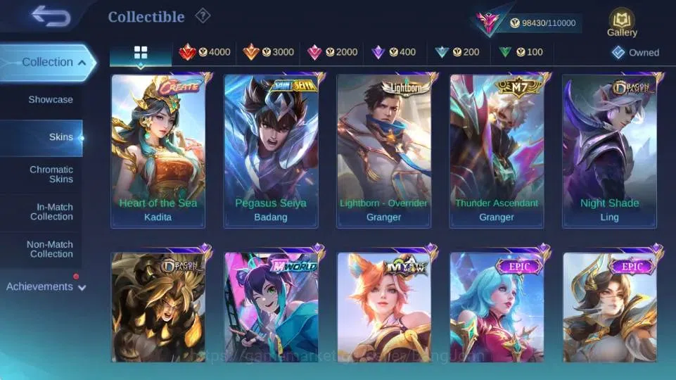 Mobile Legends: Bang Bang Accounts Global|Skin 308|Exalted|Aspirant Layla+Angela,PRIM image 15