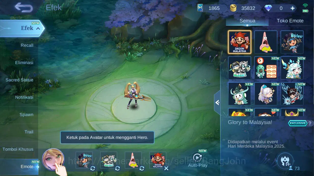 Mobile Legends: Bang Bang Accounts HERO 73, SKIN 126 lB karrie, saber cyclops, venom  image 12