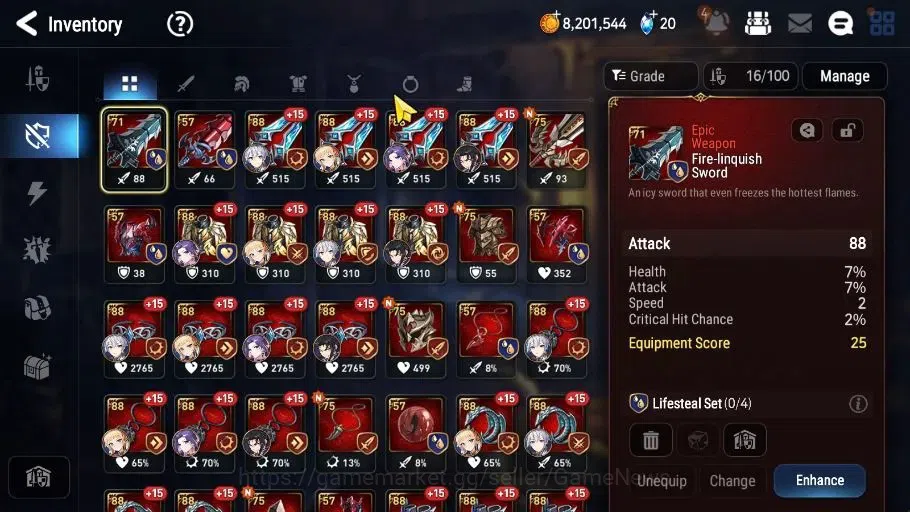 Epic Seven Accounts GLOBAL Unerif|3 ML(SP Politis,SOT Snow,S Taeyou)+T image 8