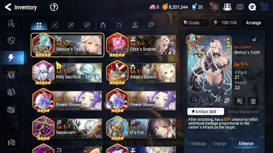 Epic Seven Accounts GLOBAL Unerif|3 ML(SP Politis,SOT Snow,S Taeyou)+T image 9