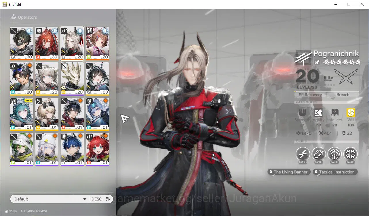 Arknights: Endfield Accounts Asia Lv15|2260 Arsenal|3SSR (Ardelia,Ember,Pograni image 6
