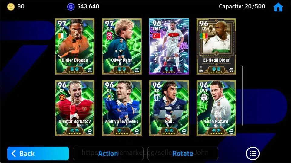 eFootball Accounts Android|PW 3192|Zlatan Ibrahimovic Epic,Johan Cruy image 2