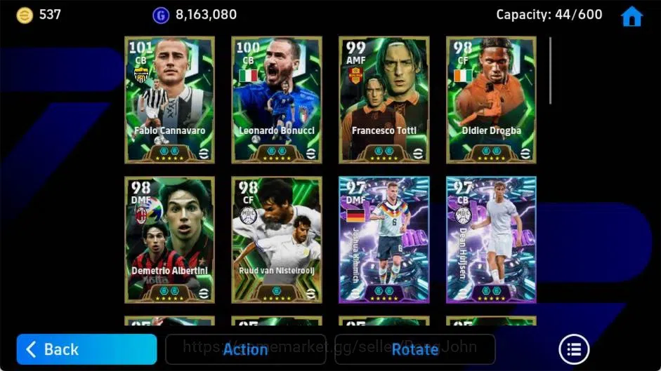 eFootball Accounts Android|PW 3192 |Cannavaro Epic, Leonardo Bonucci  image 6