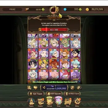 The Seven Deadly Sins: Grand Cross Endgame Global|3M CC|333 DM+62 LS|4 LR+8 UR|H Gowther,Lill image 1
