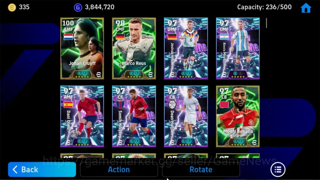 eFootball Accounts Android|Epic Johan Cruyff,Marco Reus,Edmilson,Oliv image 5