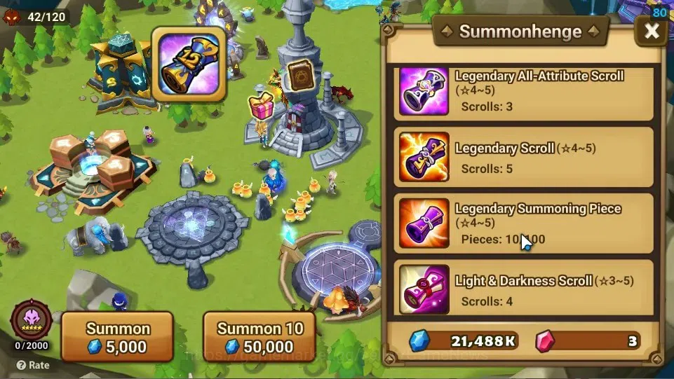 Summoners War: Sky Arena Accounts Starter ASIA|Lv 26|Ready Gacha|103 12 YSC + 160 11 YSC + 3 LAAS + 5 LS + 4 LDS + 121 MS |1 10
