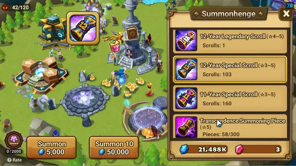 Summoners War: Sky Arena Accounts Starter ASIA|Lv 26|Ready Gacha|103 12 YSC + 160 11 YSC + 3 LAAS + 5 LS + 4 LDS + 121 MS |1 9