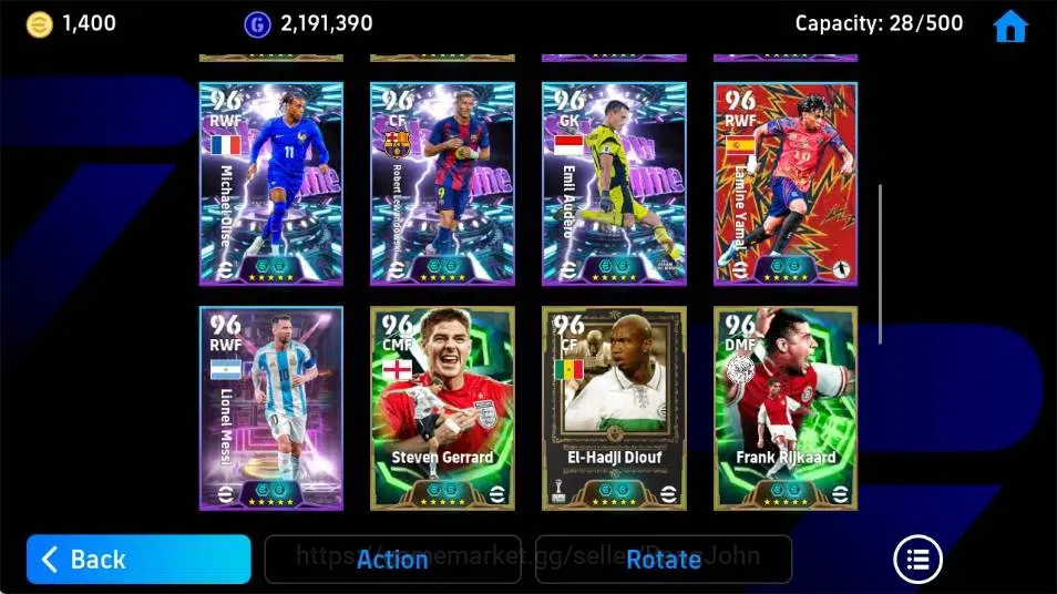 eFootball Accounts Others Mobile|PW 3169|Sadio Mane BigT'26,Marcelo Epic,Raphinha ShowT,John O'Shea Epic,Eden Hazard 4