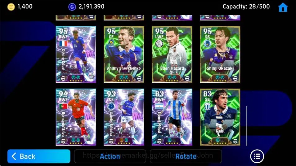 eFootball Accounts Others Mobile|PW 3169|Sadio Mane BigT'26,Marcelo Epic,Raphinha ShowT,John O'Shea Epic,Eden Hazard 6
