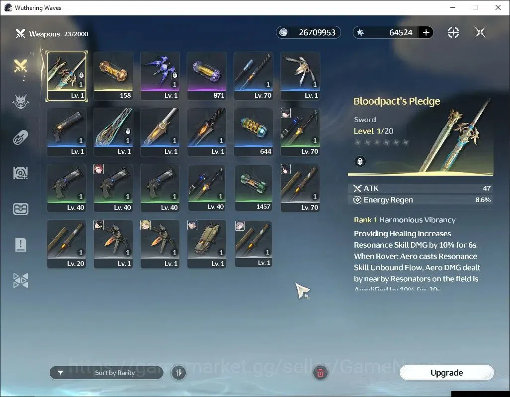 Wuthering Waves Accounts Mid-Game SEA |UL 50|Ready Gacha|64,5K Astrite+29 Radiant Tide,114 Lustrous Tide|DB Lvl 30|MC 6