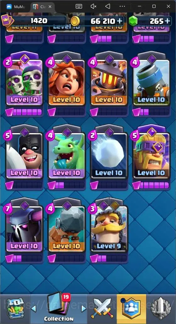 Clash Royale Accounts Mobile |CL 1420|KTL 13|Trophy 9533|121 Card|1 Max| image 11