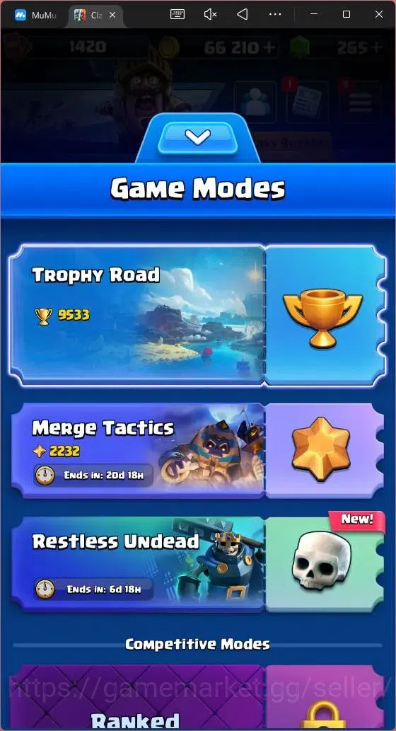 Clash Royale Accounts Mobile |CL 1420|KTL 13|Trophy 9533|121 Card|1 Max| image 2