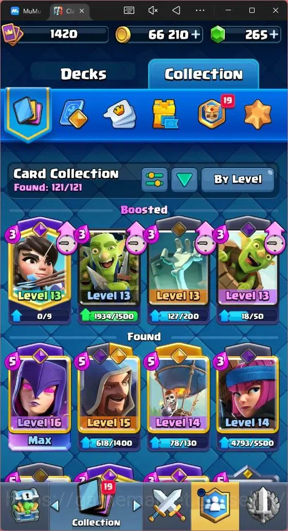 Clash Royale Accounts Mobile |CL 1420|KTL 13|Trophy 9533|121 Card|1 Max| image 7
