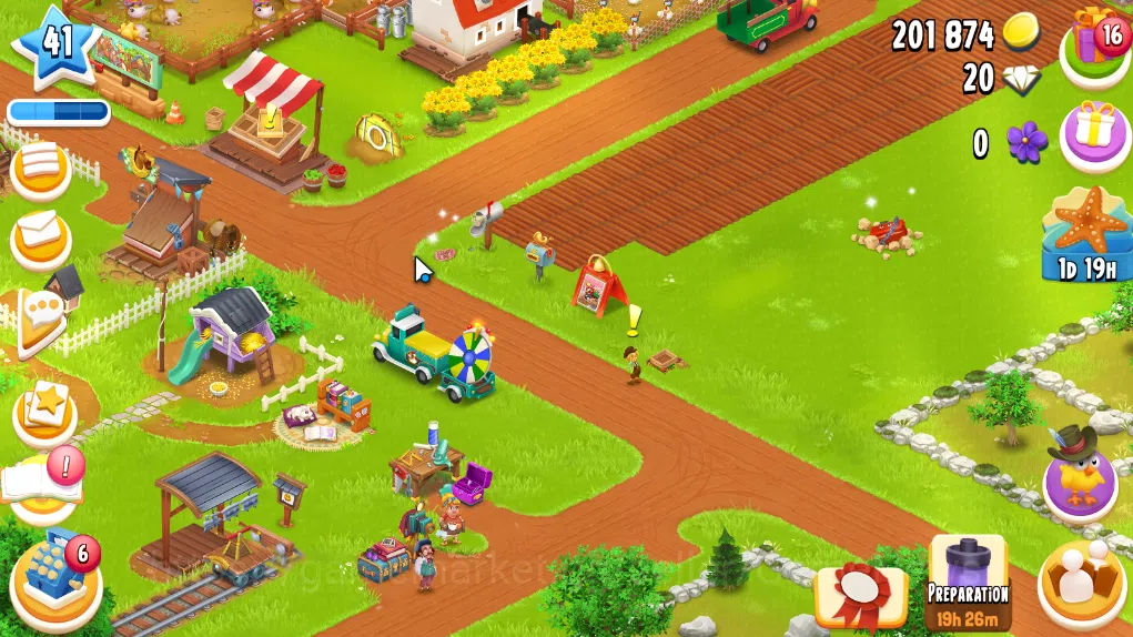 Hay Day Accounts Level 41 | Barn Storage 1050 + Silo Storage 625 | 201k Coins, 20 Diamonds |CN ON|Log Supercell ID|Take 3