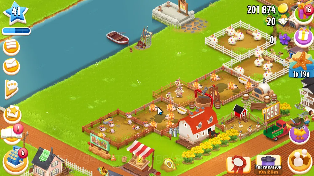 Hay Day Accounts Level 41 | Barn Storage 1050 + Silo Storage 625 | 201k Coins, 20 Diamonds |CN ON|Log Supercell ID|Take 4