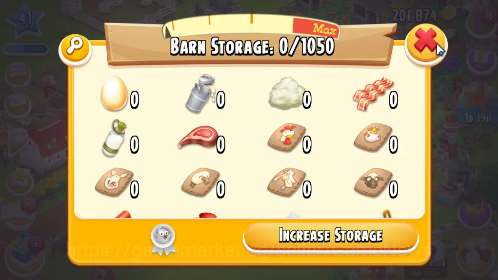 Hay Day Accounts Level 41 | Barn Storage 1050 + Silo Storage 625 | 201k Coins, 20 Diamonds |CN ON|Log Supercell ID|Take 7
