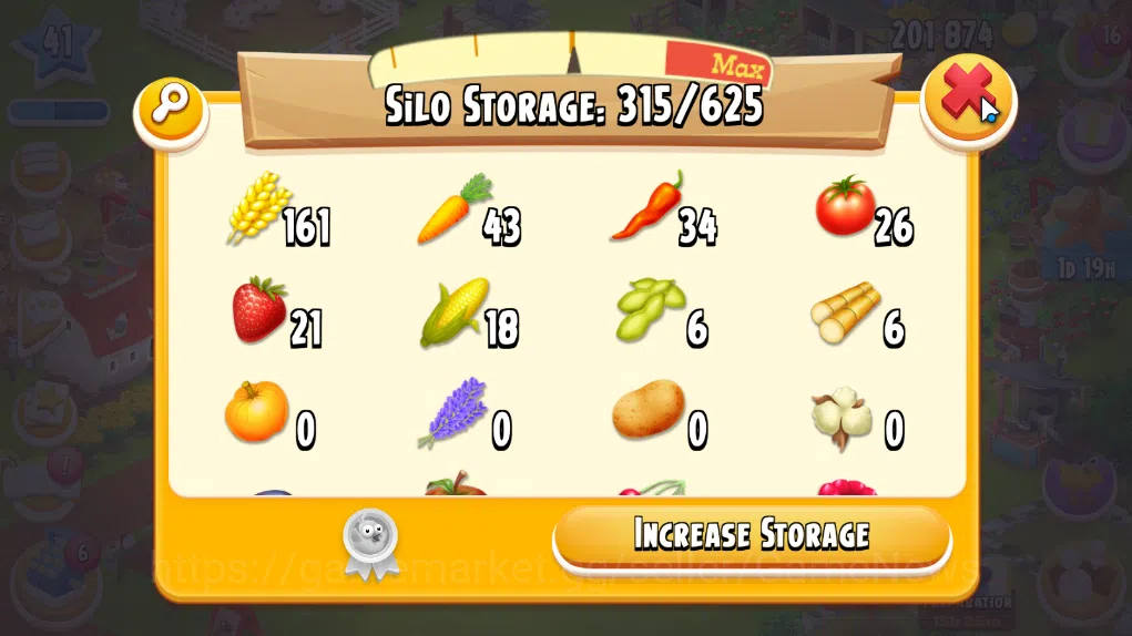 Hay Day Accounts Level 41 | Barn Storage 1050 + Silo Storage 625 | 201k Coins, 20 Diamonds |CN ON|Log Supercell ID|Take 8
