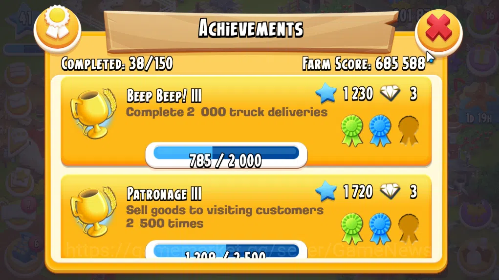 Hay Day Accounts Level 41 | Barn Storage 1050 + Silo Storage 625 | 201k Coins, 20 Diamonds |CN ON|Log Supercell ID|Take 9
