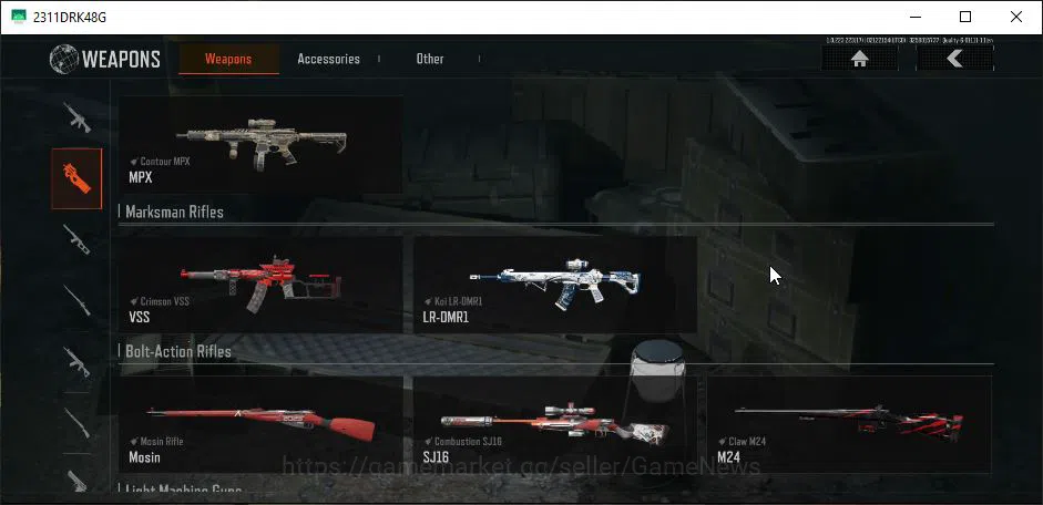 Arena Breakout Accounts Mid-Tier [MOBILE] Lv30|SV 16M|CV 11M|Urban Sports|Combust SJ16,Contour MPX,Crimson VSS,DMR 6