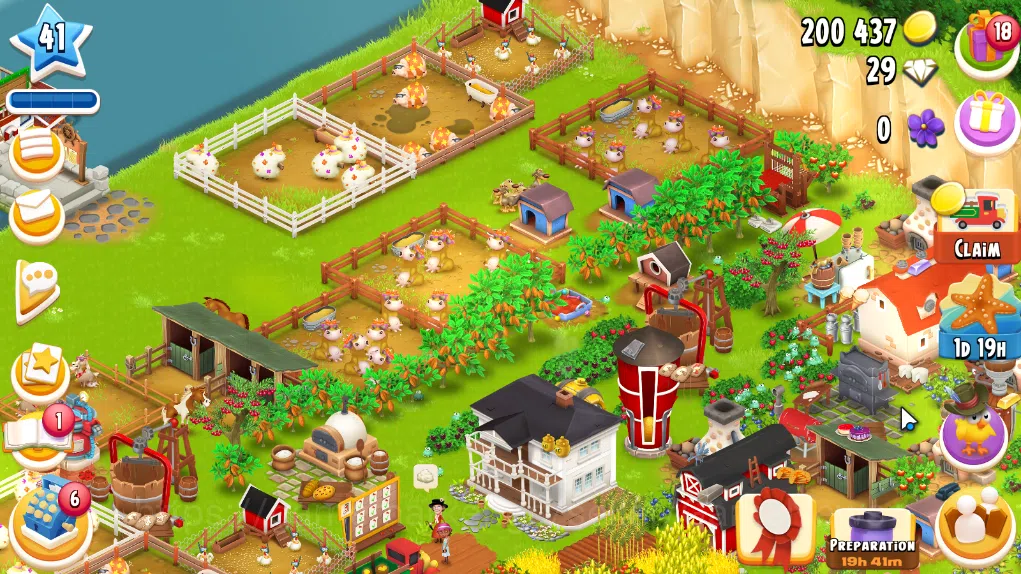 Hay Day Accounts Level 41 | Barn Storage 1050 + Silo Storage 625 | 200k Coins, 29 Diamonds |CN ON|Log Supercell ID|Take 1