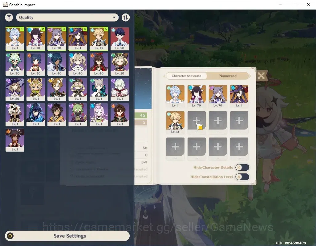 Genshin Impact Accounts Others Asia|AR 45|2 Limited 3(*5 Weapon)|Columbina+Sign,Odette|Std Keqing,Mona|Male MC|Take 1