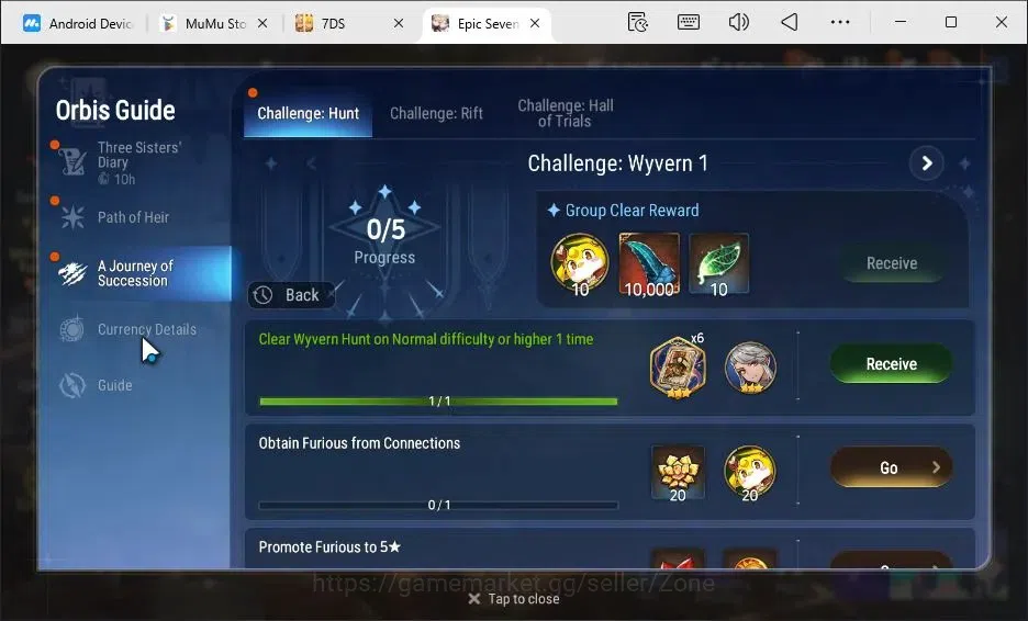 Epic Seven Accounts High-End Global|5ML (Conq. Lilias, L. Cermia, M.A. Ken, Rhianna+Luciella, Abyss Fumyr)|PoH+Bless ON|150 6