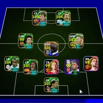 eFootball Accounts Legends & Iconic Players Android|Big Time Old Claude Makelele|11Epic Javier Saviola,Roberto Carlos,Diego